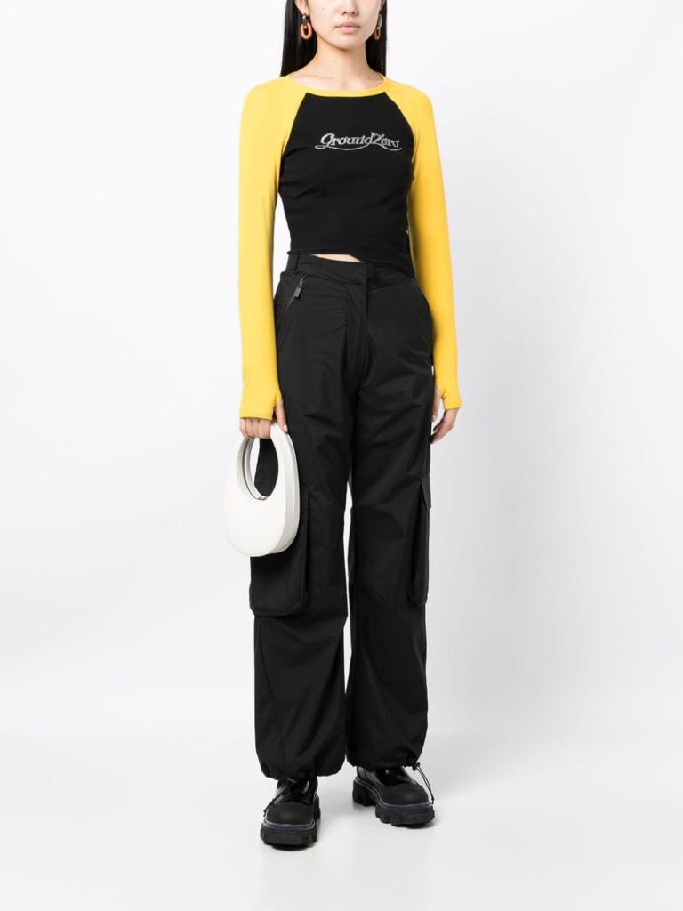 Crystal-embellished Asymmetric T-shirt