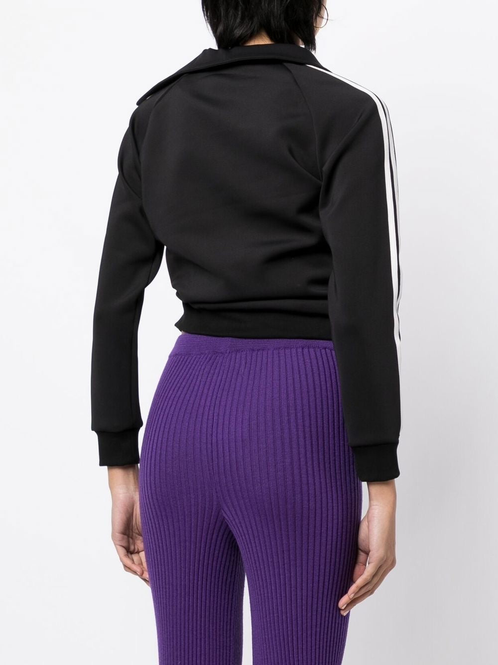 Irregular Collar Zip-up Jacket