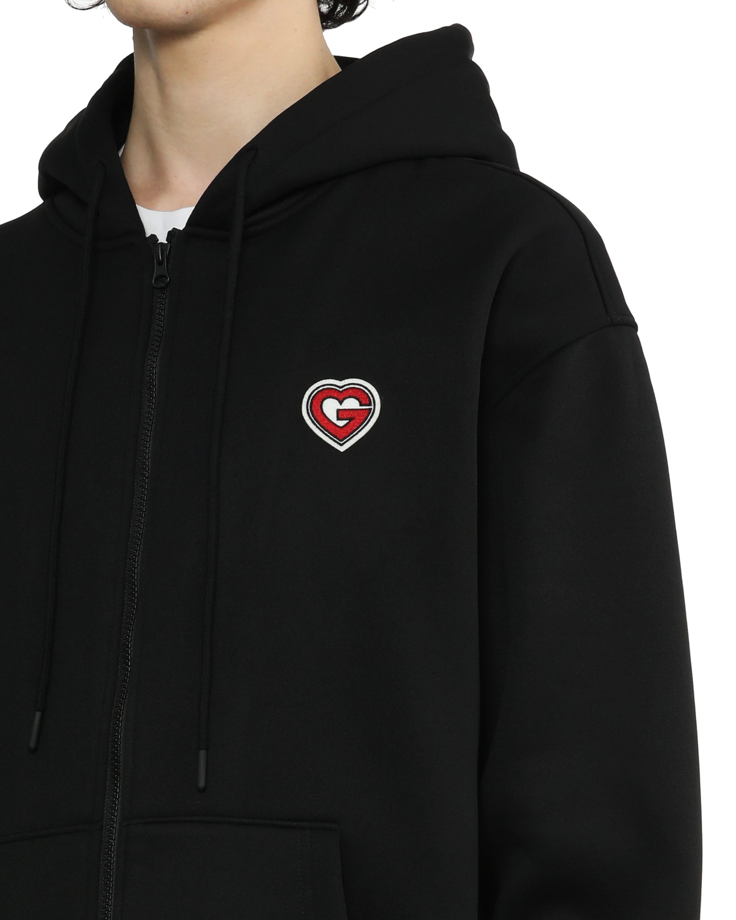 G-heart Patch Zip-up Jacket