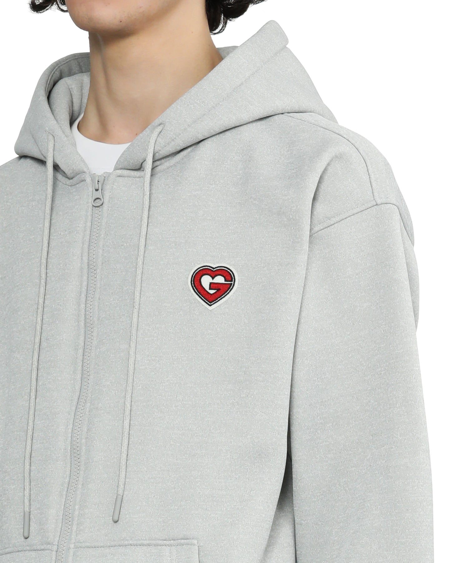 G-heart Patch Zip-up Jacket