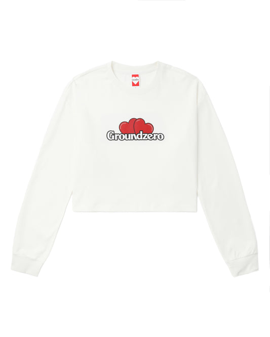 Cropped Logo-Print Sweatshirt