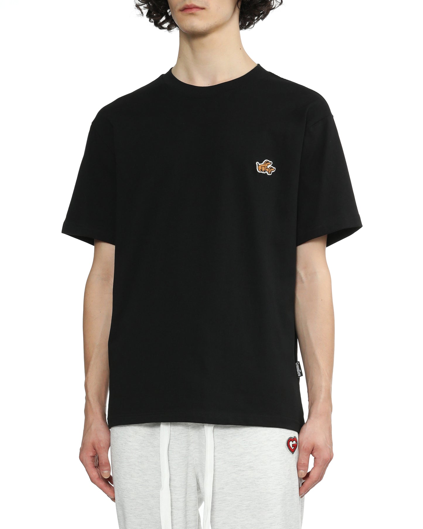 Crew Neck Patch T-shirt