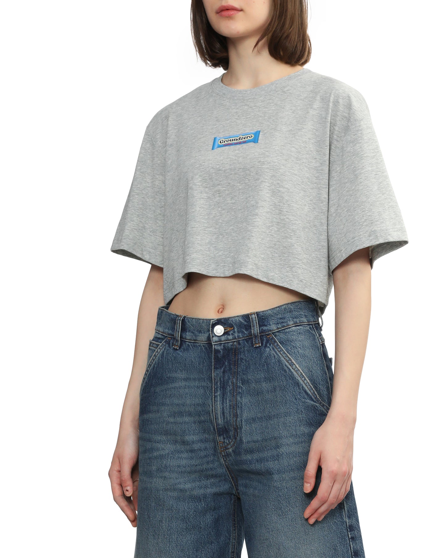 Cropped Print T-shirt