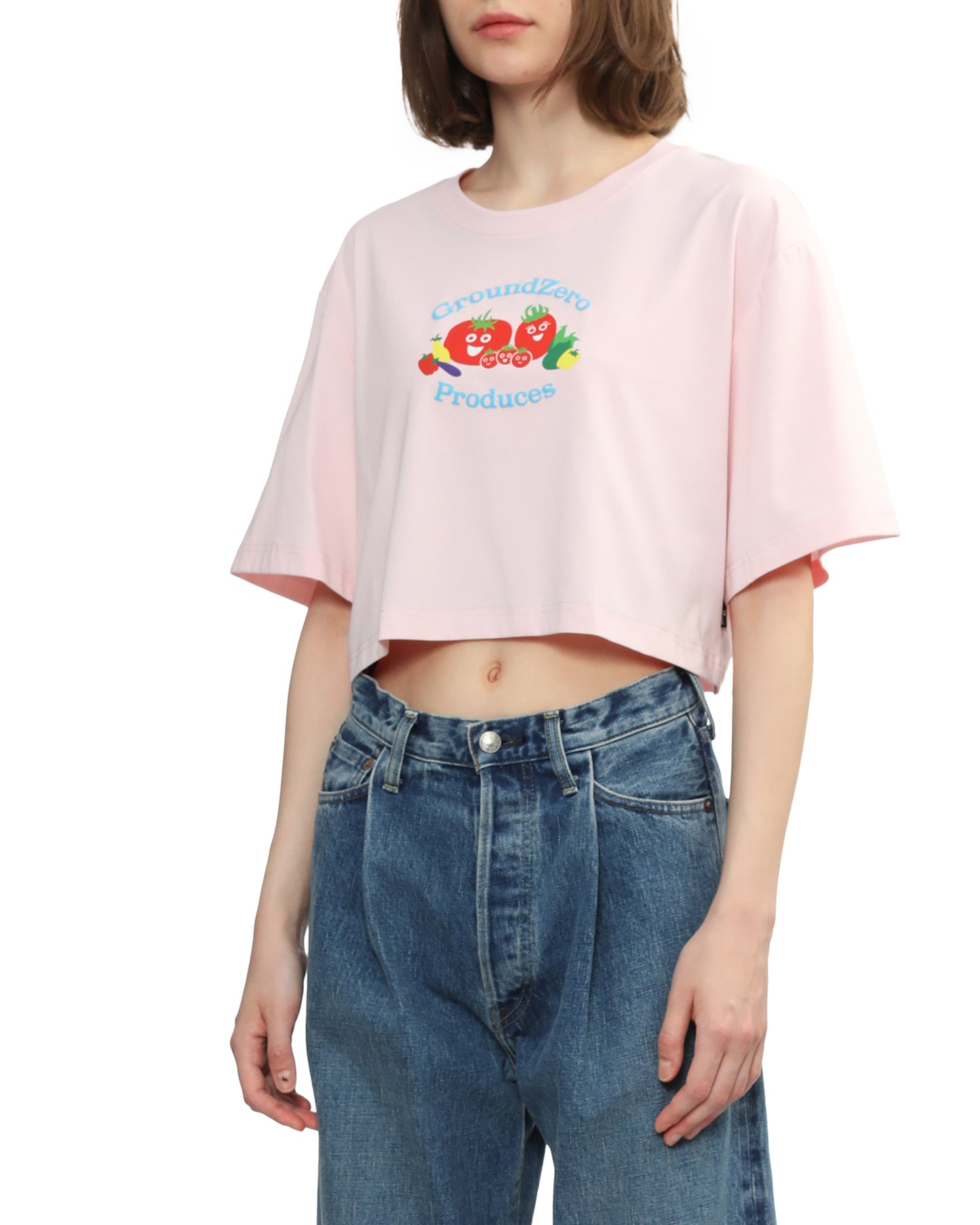 Cropped Print T-shirt