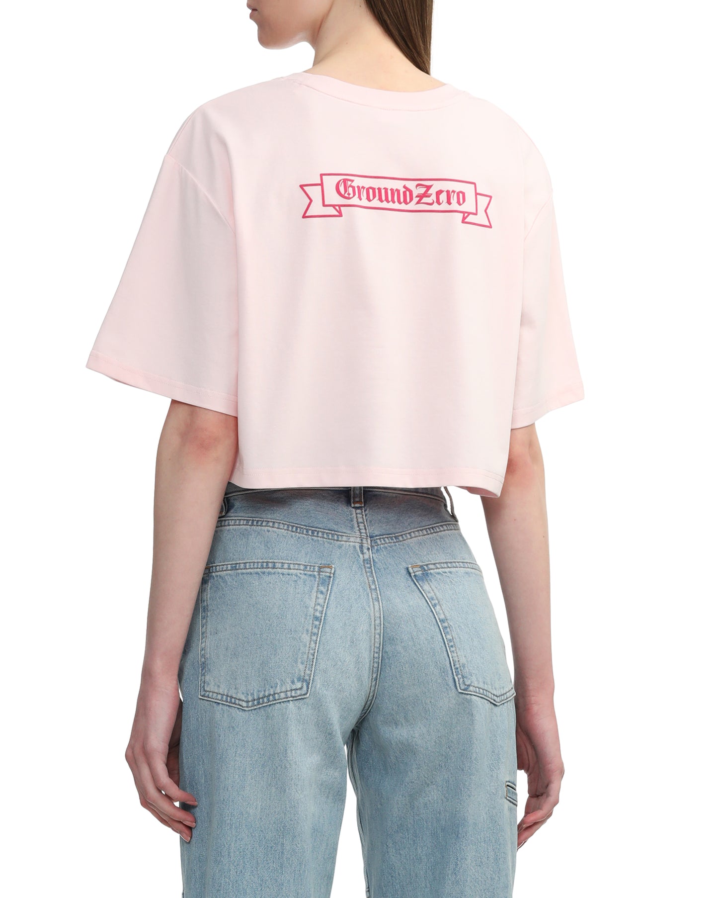 Cropped Logo-Print T-shirt