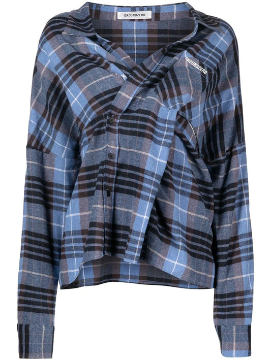 Check-print long-sleeve Shirt